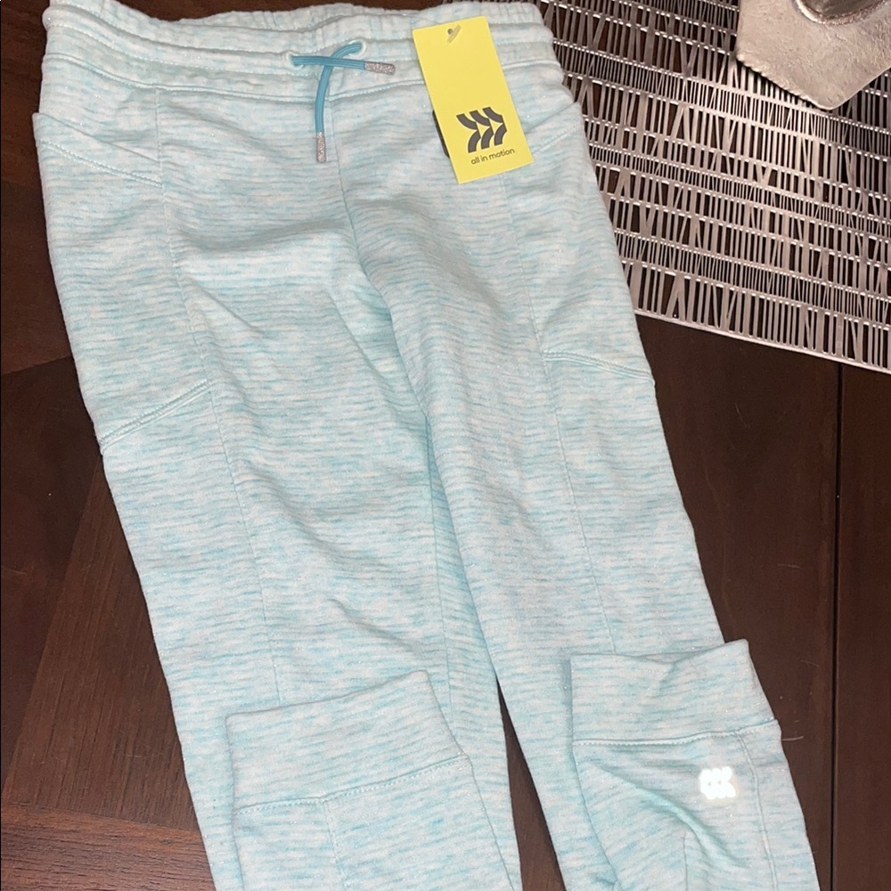 Adidas Kids Light Blue Joggers